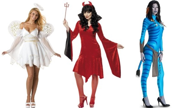 Trois costumes pour Halloween