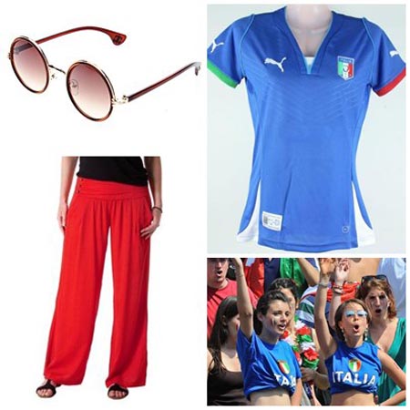 La tenue de la pom-pom girl d'un pays européen élégant - Italie