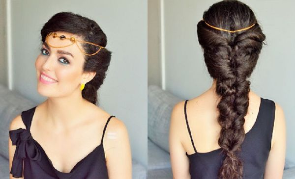 Coiffure pour la nouvelle année du pétard de ses propres mains - des idées de mode pour les cheveux courts, moyens et longs, photo