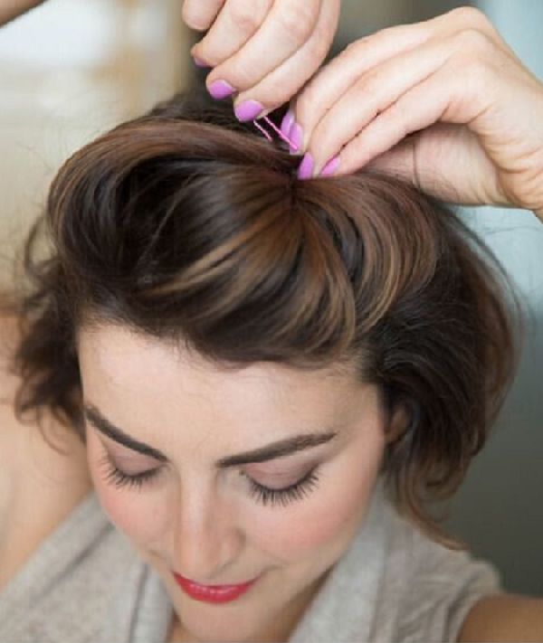 Coiffure pour la nouvelle année du pétard de ses propres mains - des idées de mode pour les cheveux courts, moyens et longs, photo