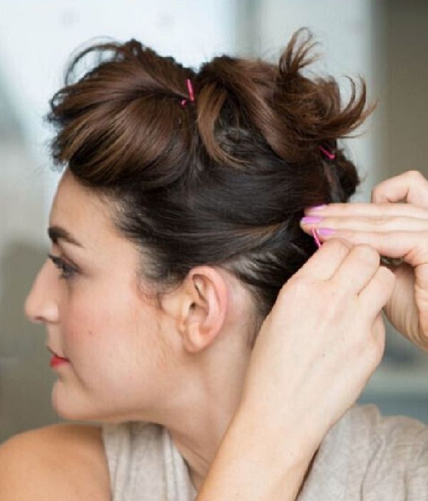 Coiffure pour la nouvelle année du pétard de ses propres mains - des idées de mode pour les cheveux courts, moyens et longs, photo