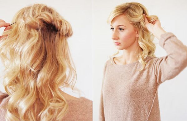 Coiffure pour la nouvelle année du pétard de ses propres mains - des idées de mode pour les cheveux courts, moyens et longs, photo