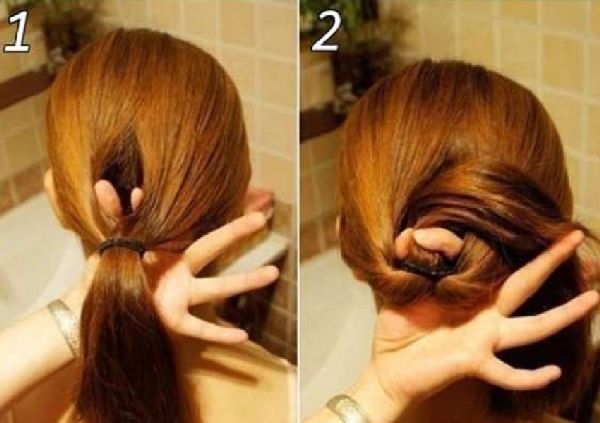 Coiffure pour la nouvelle année du pétard de ses propres mains - des idées de mode pour les cheveux courts, moyens et longs, photo