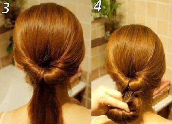 Coiffure pour la nouvelle année du pétard de ses propres mains - des idées de mode pour les cheveux courts, moyens et longs, photo