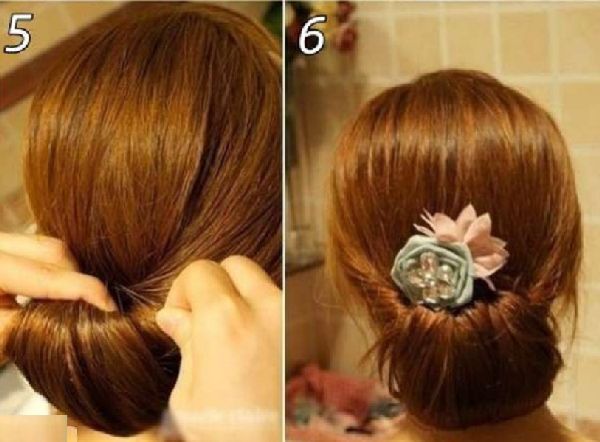 Coiffure pour la nouvelle année du pétard de ses propres mains - des idées de mode pour les cheveux courts, moyens et longs, photo