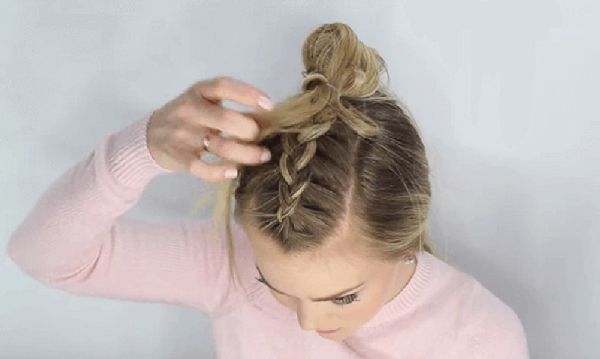 Coiffure pour la nouvelle année du pétard de ses propres mains - des idées de mode pour les cheveux courts, moyens et longs, photo