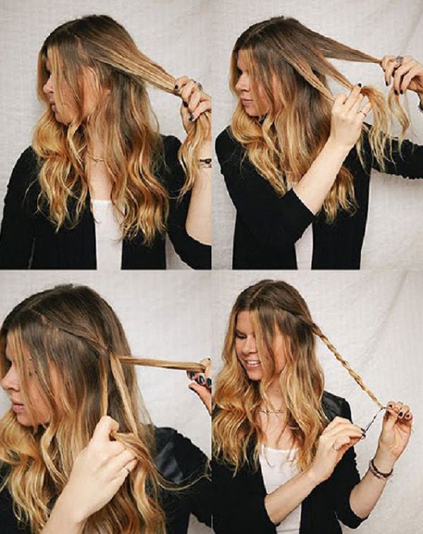 Coiffure pour la nouvelle année du pétard de ses propres mains - des idées de mode pour les cheveux courts, moyens et longs, photo