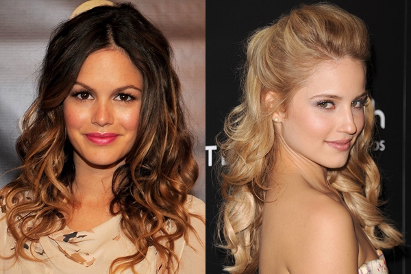Coiffures sur le bal: cheveux longs