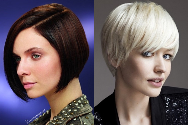 Coiffures sur le bal: cheveux courts