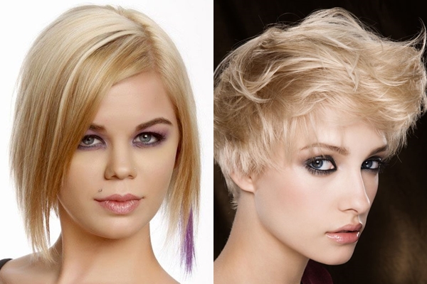 Coiffures sur le bal: cheveux courts