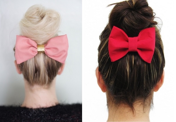 Des coiffures à la mode avec des nœuds le 1er septembre pour les cheveux longs et moyens