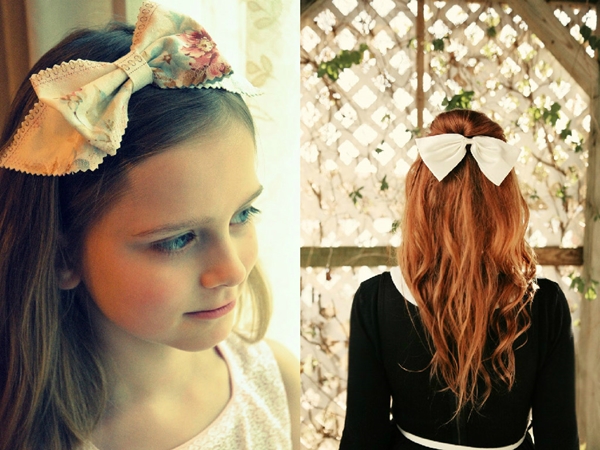 Des coiffures à la mode avec des nœuds le 1er septembre pour les cheveux longs et moyens
