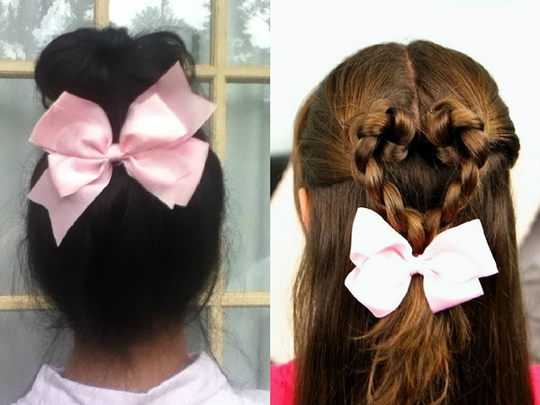 Des coiffures à la mode avec des nœuds le 1er septembre pour les cheveux longs et moyens