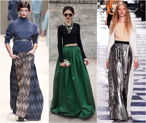 Jupes longues à la mode 2013