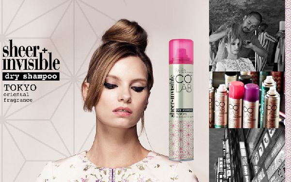 Symbiose de la mode et de la science: collection de shampooings secs Colab Sheer & Invisible