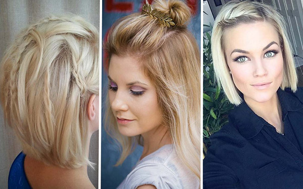 TOP-3 coiffures spectaculaires pour les cheveux courts le 8 mars