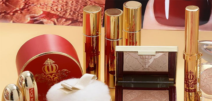 Triomphe de la reine: collection décorative Pupa Red Queen Holiday 2016-17