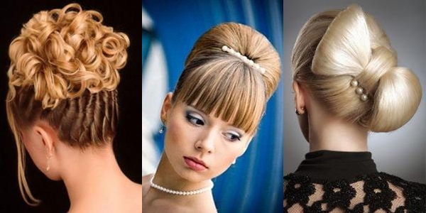 Idées de coiffures du soir avec les mains sur les cheveux moyens