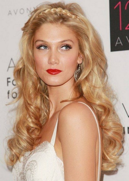 Coiffure de soirée pour court