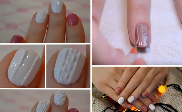 Manucure tricotée - une tendance hivernale stylée