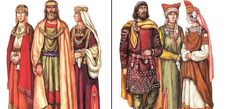 Vêtements Rus anciens