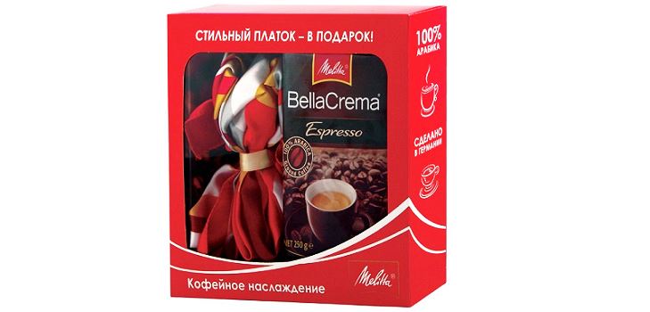 Deux plaisirs en un: un coffret cadeau de Melitta avec une écharpe élégante