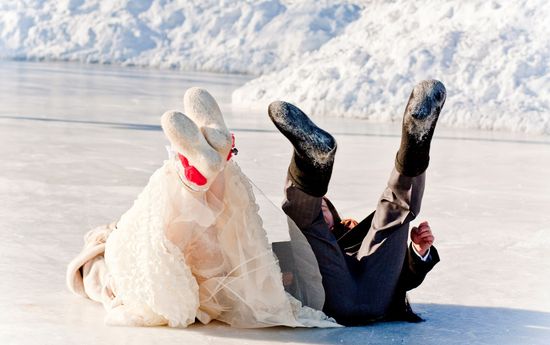 Des idées pour une séance photo de mariage en hiver