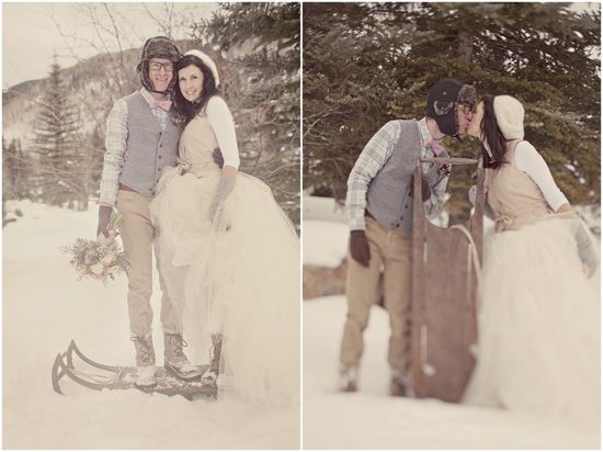 Des idées pour une séance photo de mariage en hiver