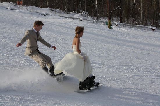 Des idées pour une séance photo de mariage en hiver