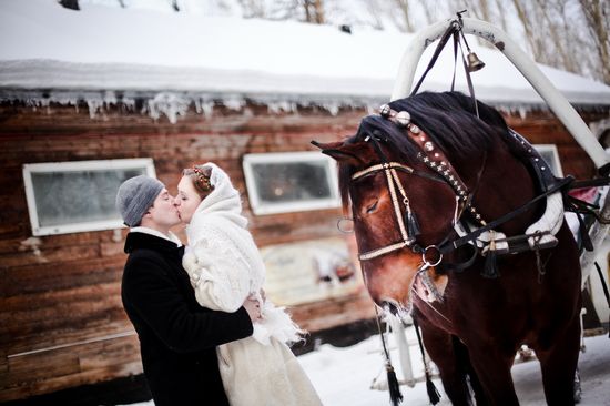 Des idées pour une séance photo de mariage en hiver