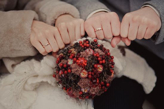 Des idées pour une séance photo de mariage en hiver
