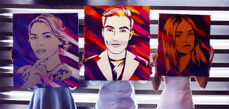 Idée pour les vacances: une image insolite Stick Art