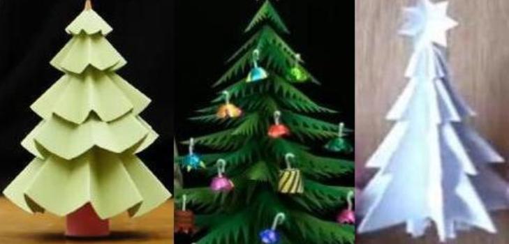 Arbres de Noël en papier