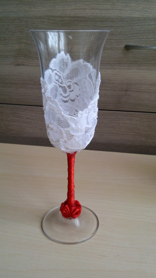 Décoration de verres de mariage