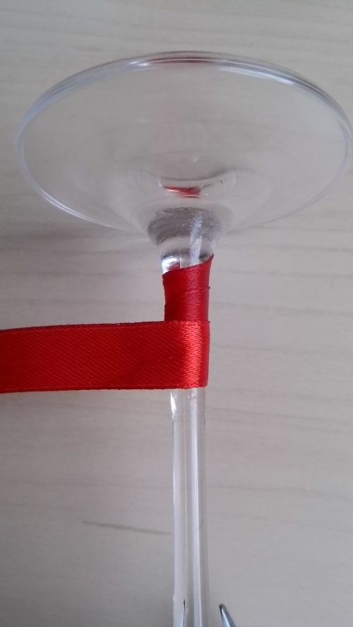 Décoration de verres de mariage