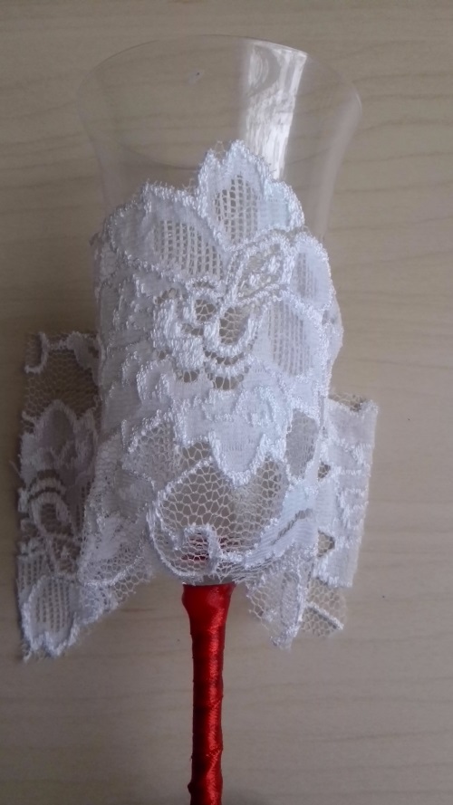 Décoration de verres de mariage