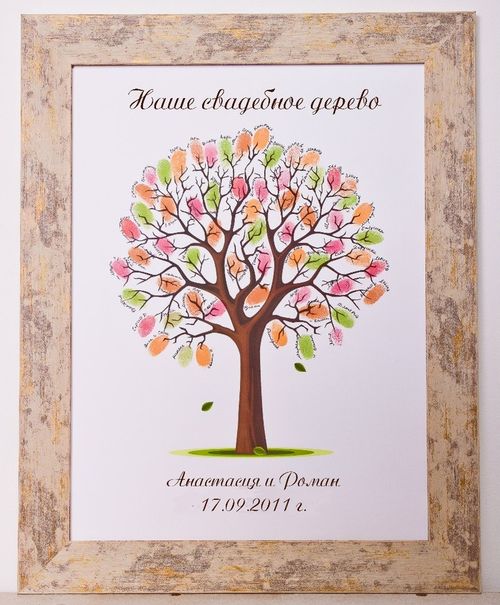 Arbre de voeux pour le mariage avec leurs propres mains