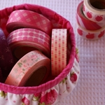 Panier de tissu avec leurs propres mains