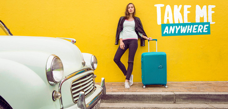 L'été sur la route: valises lumineuses American Tourister Soundbox