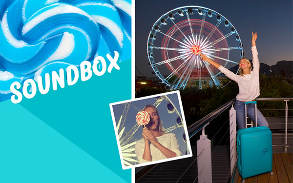 L'été sur la route: valises lumineuses American Tourister Soundbox