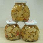 Mariner des champignons blancs