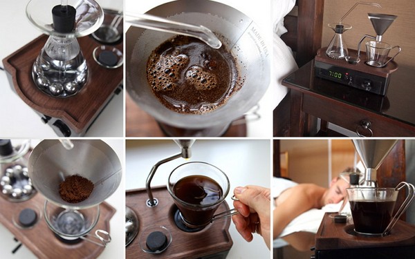 Cadeau pour les cafetières: cafetière-réveil Barisieur