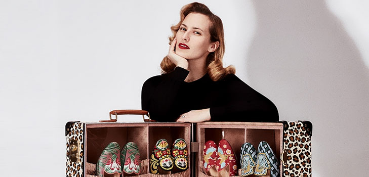 Temps pour les vacances: voyage-collection Globe-Trotter x Charlotte Olympia