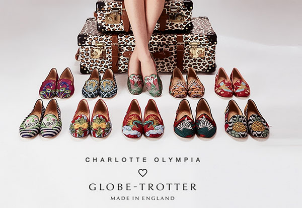 Temps pour les vacances: voyage-collection Globe-Trotter x Charlotte Olympia