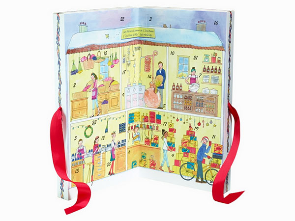 Ambiance festive: calendrier de l'avent L'Occitane