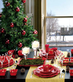 Décoration de la table du Nouvel An