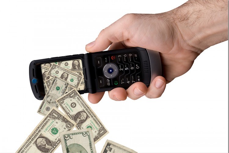 téléphone et argent