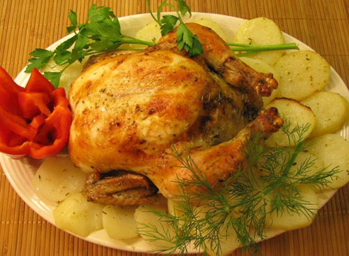 Poulet appétissant au four