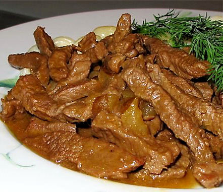 Boeuf Stroganoff: recette pour boeuf