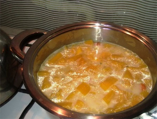 Remplir avec le bouillon